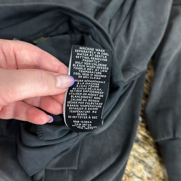 Bagatelle Collection Nylon High Rise Jogger Pants In Graphite Size XL - Picture 9 of 12